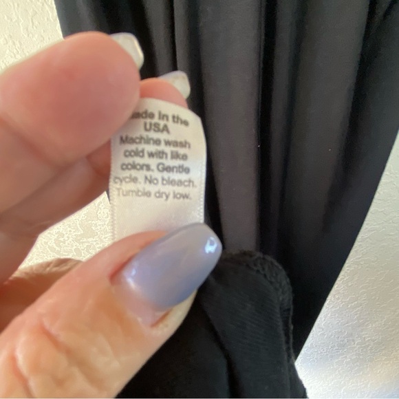 NWT Michael Stars Sconc Racerback Model  Black Basic Bodycon Tank Dress SZ  M - Picture 12 of 13